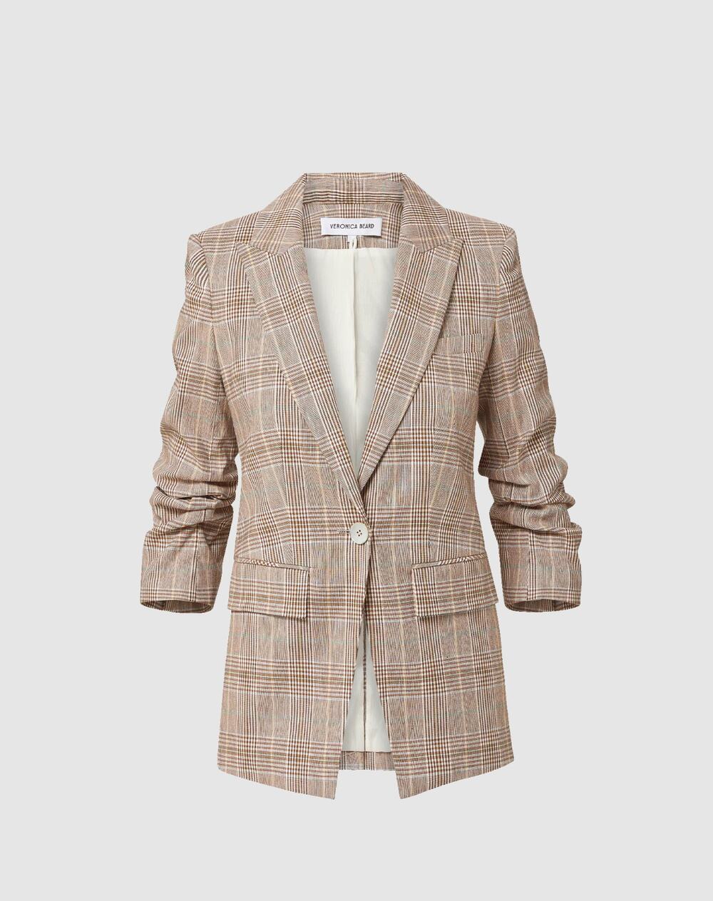 Veronica Beard Clayton Plaid Dickey Jacket